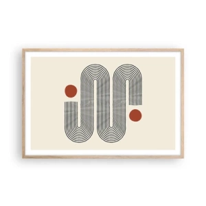 Een poster in een licht eiken lijst - Van het begin tot het eind - 91x61 cm