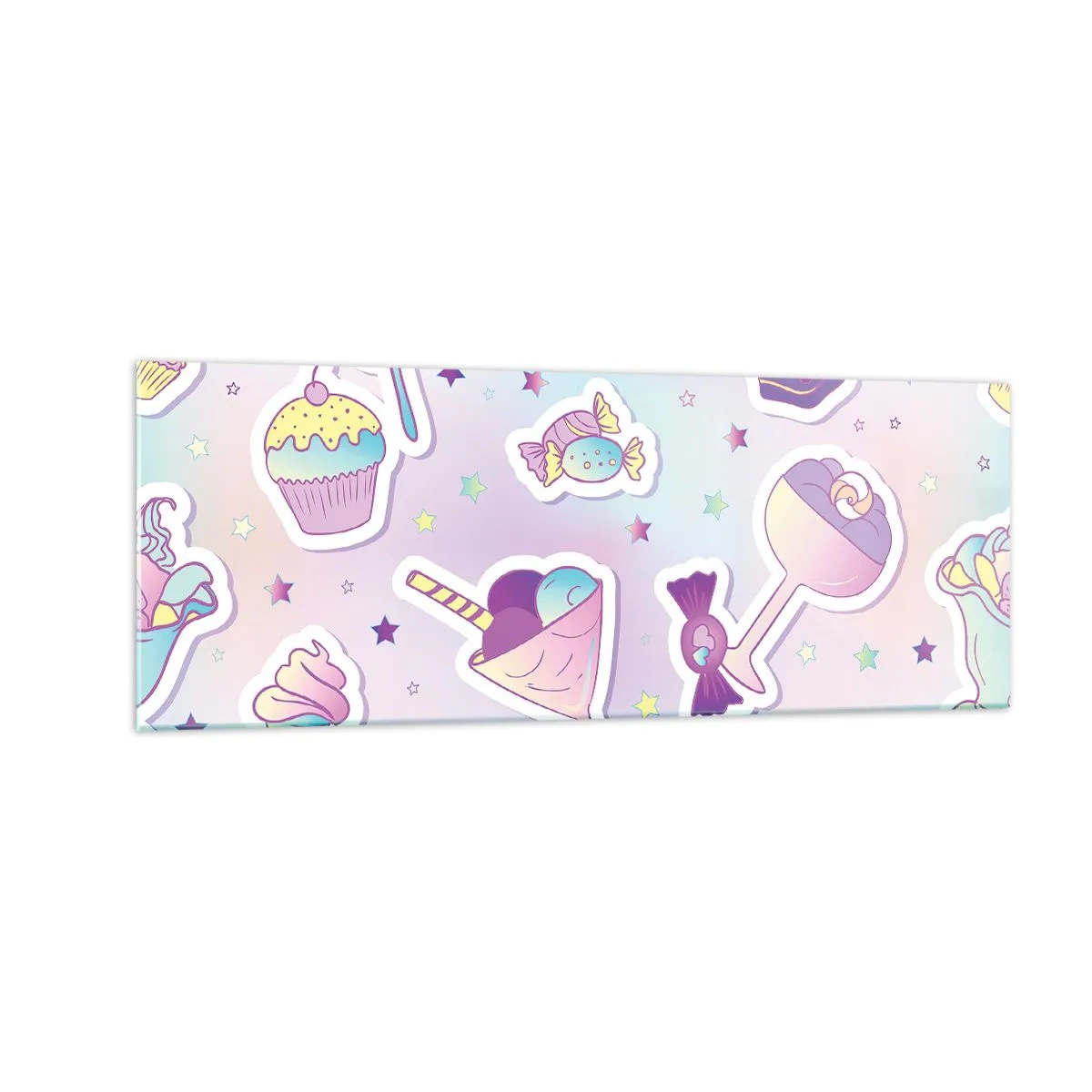 Schilderen op glas - Dat het elke dag een verjaardag zou zijn - 140x50 cm