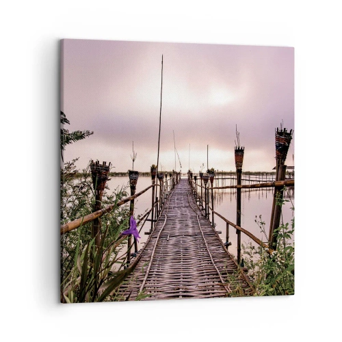 Schilderen op canvas - Rust en stilte van Azië - 50x50 cm