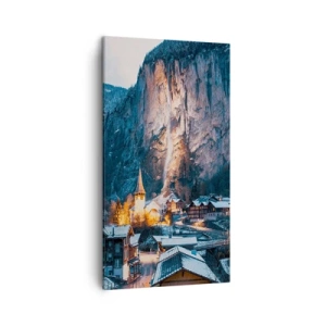 Schilderen op canvas - De stralende geest van de winter - 45x80 cm