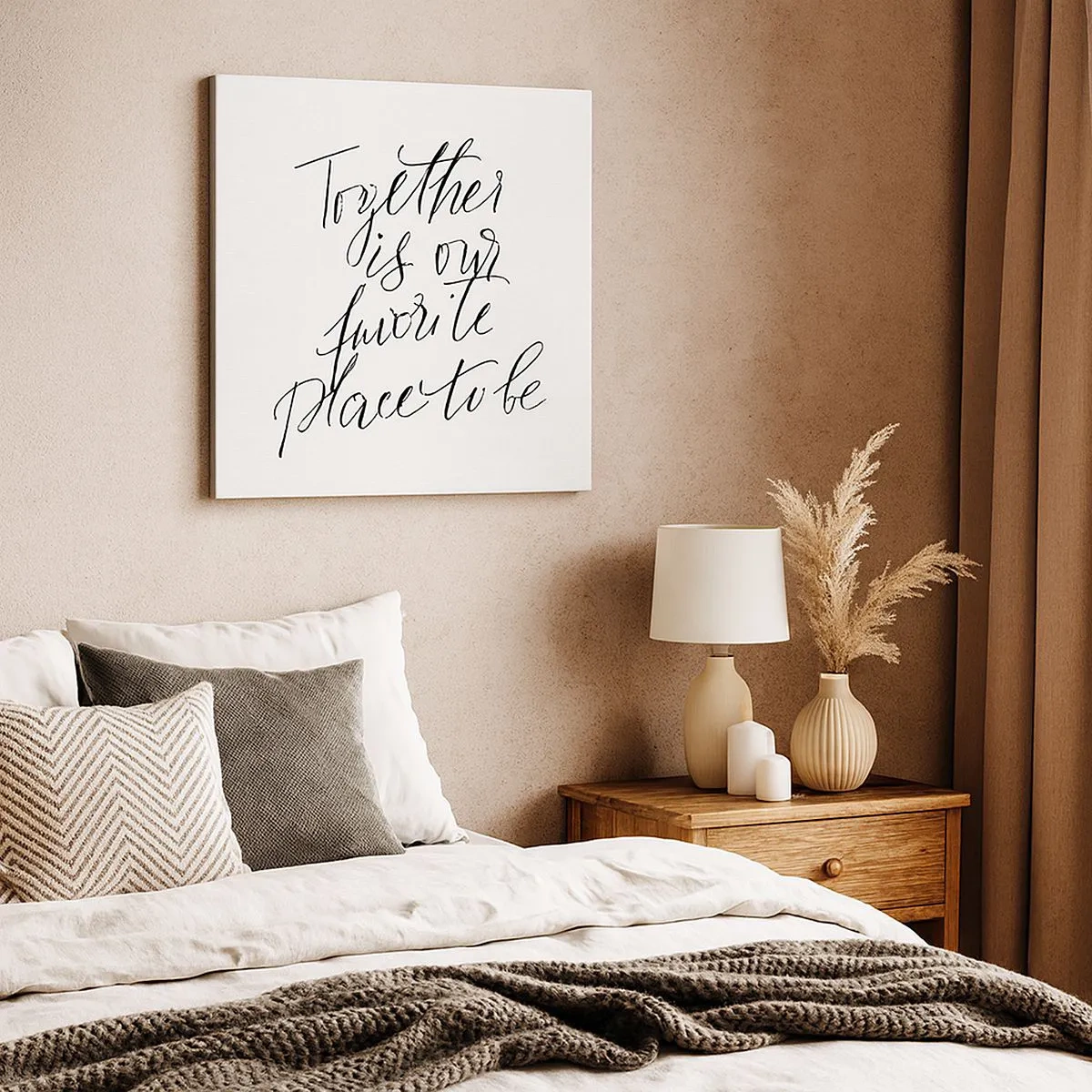 Schilderen op canvas - Voel jij het ook? - 30x30 cm