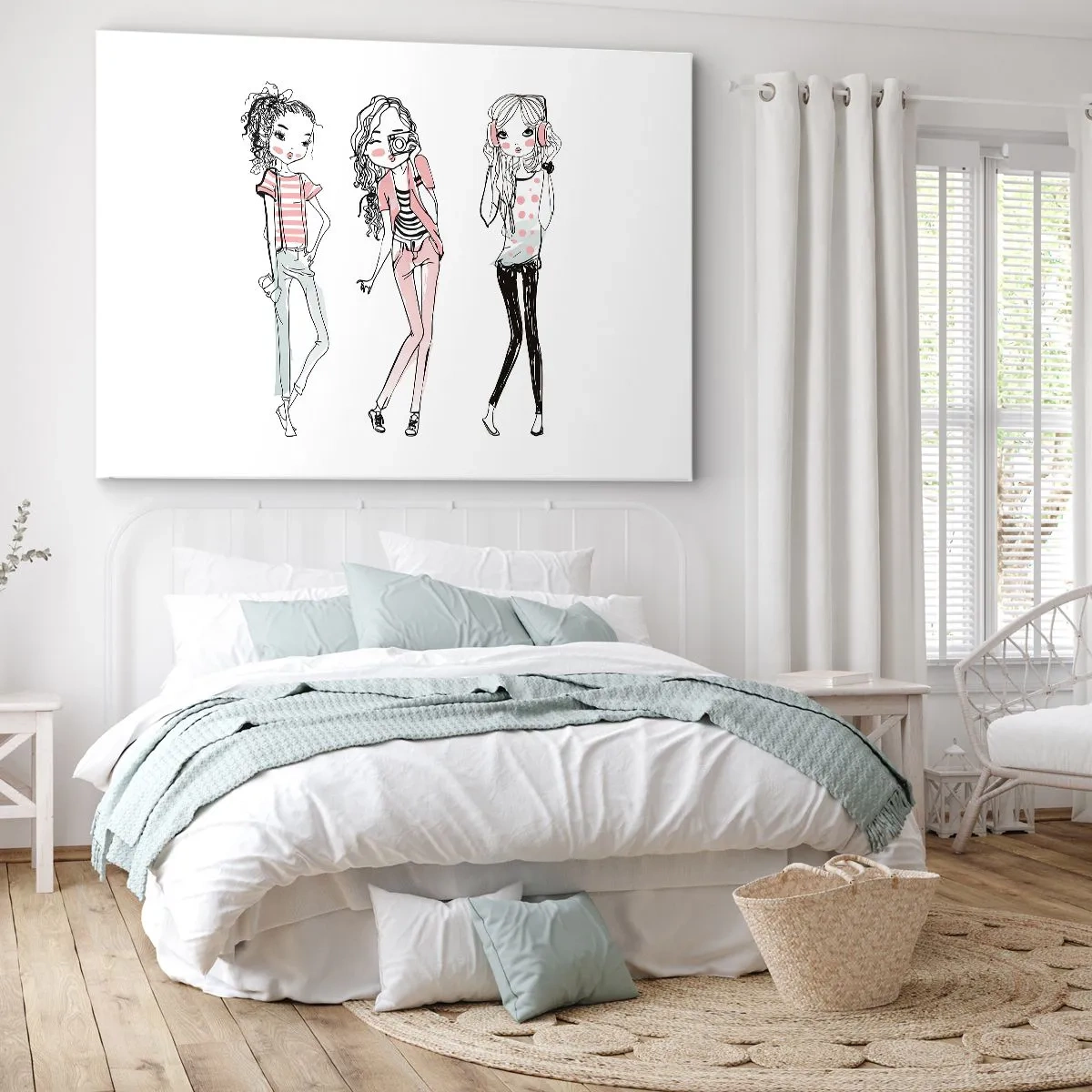 Schilderen op canvas - Het zal zijn, het zal leuk zijn - 120x80 cm