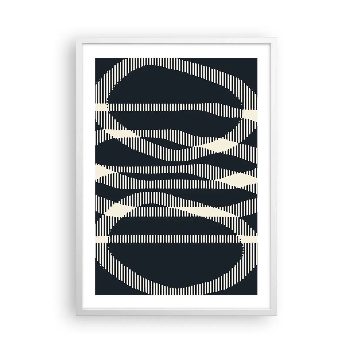 Poster in een witte lijst - Een poging om de duisternis te doorbreken - 50x70 cm