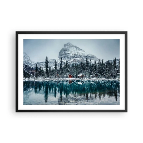 Poster in een zwarte lijst - Canadese stilte - 70x50 cm