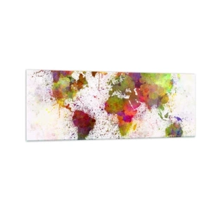 Schilderen op glas - Op de een of andere manier is het hetzelfde geworden - 140x50 cm