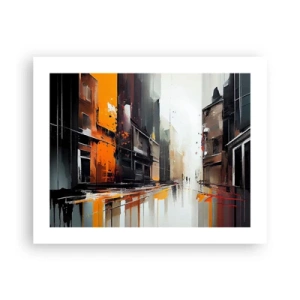 Poster - Regenachtige dag - 50x40 cm