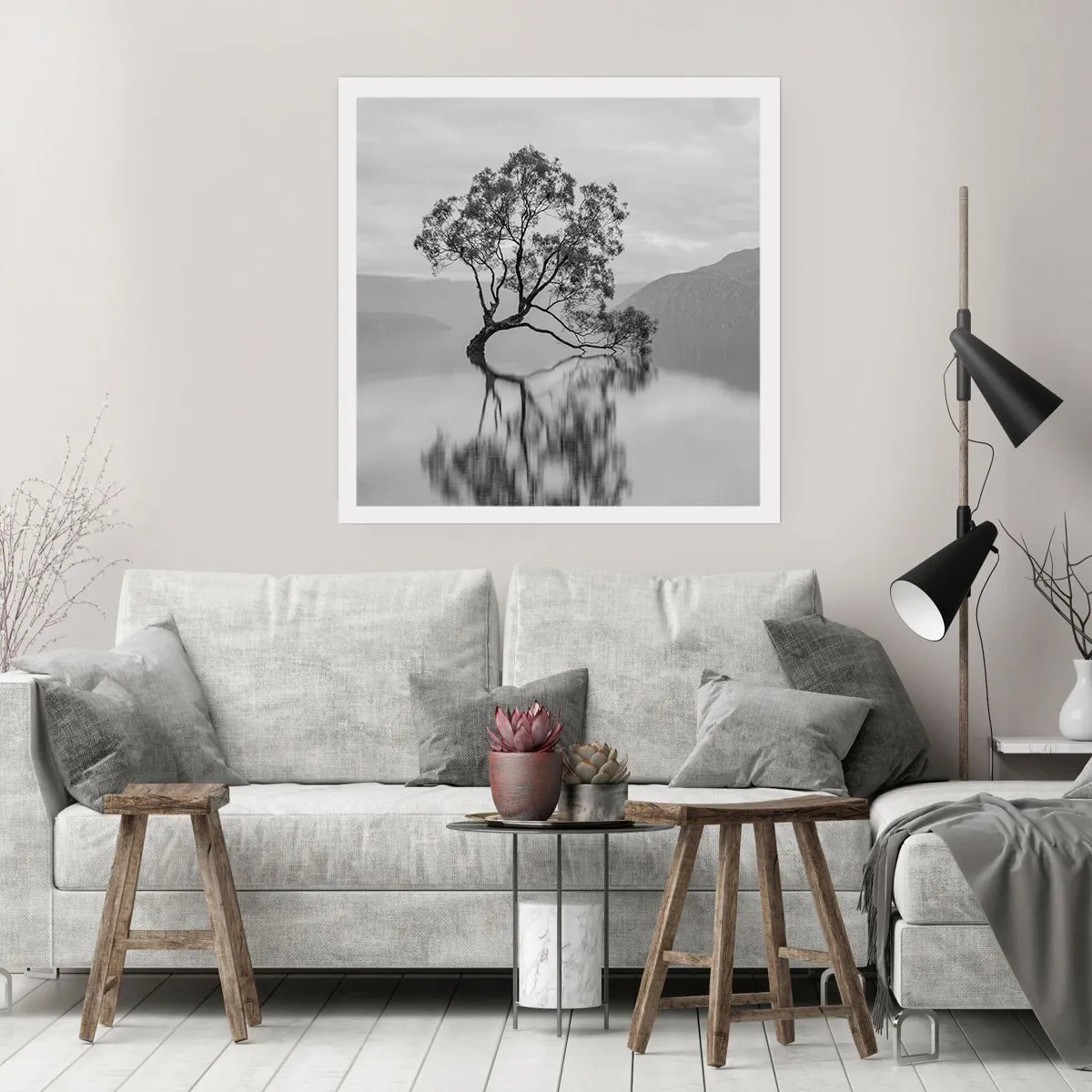 Poster - Er is zo'n land - 40x40 cm