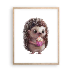 Een poster in een licht eiken lijst - De vakantie is elke dag - 40x50 cm