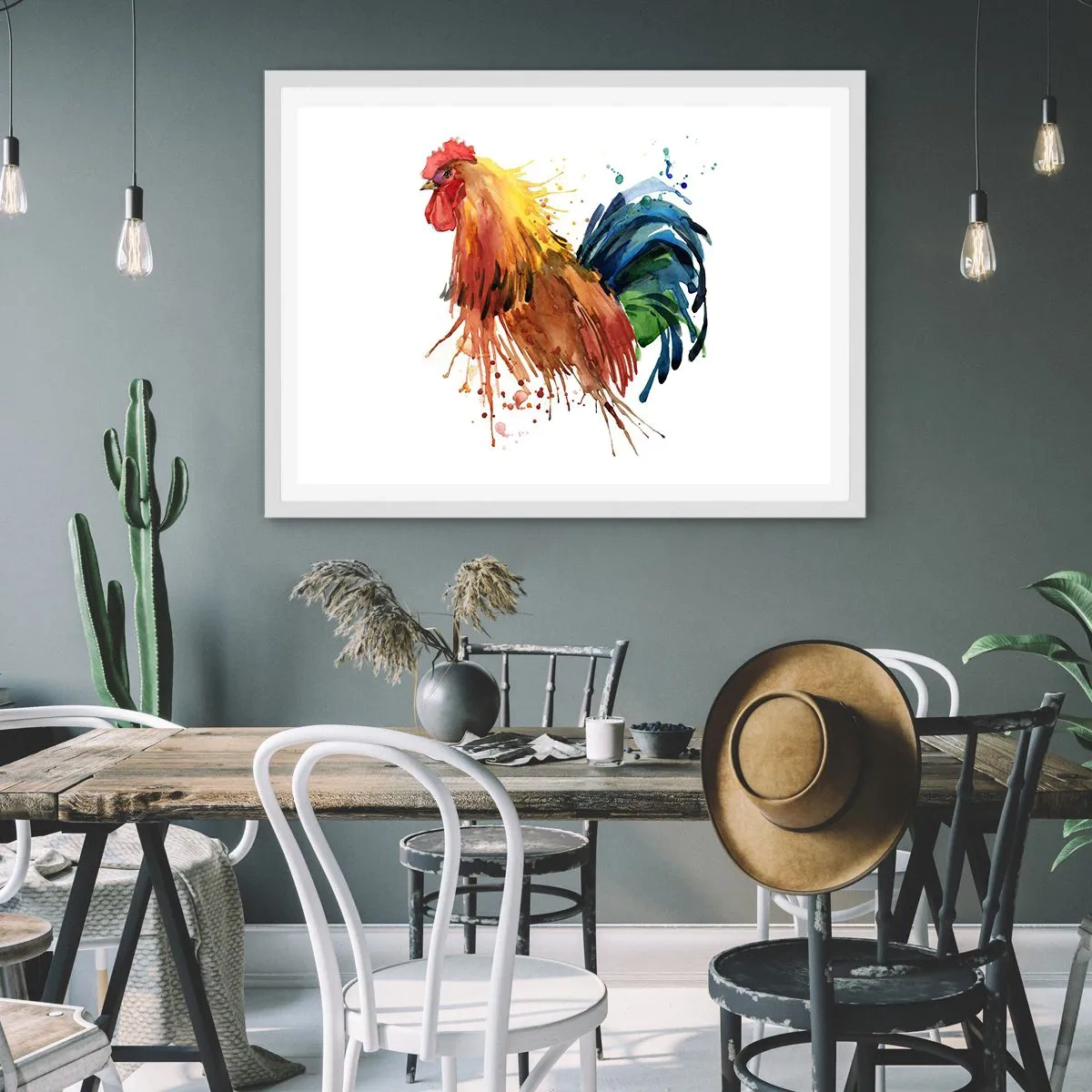 Poster in een witte lijst - Koninklijk gewaad, koninklijke trots - 50x40 cm