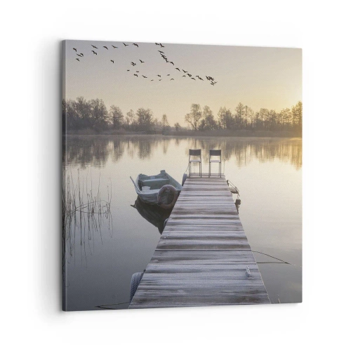 Schilderen op canvas - Ik ben zo terug - 60x60 cm