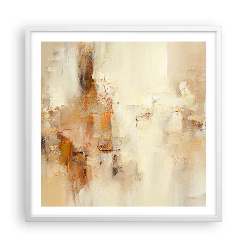 Poster in een witte lijst - Ziel van Amber - 60x60 cm