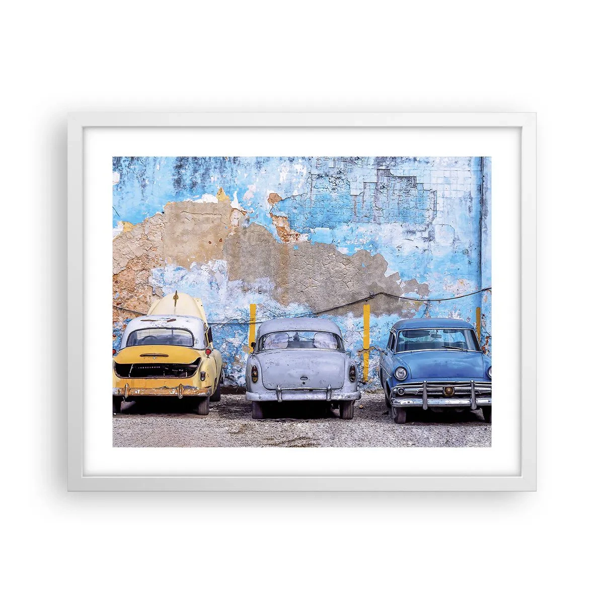 Poster in een witte lijst - Veteranenbijeenkomst - 50x40 cm