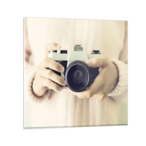 Schilderen op glas - Om meer te zien... - 40x40 cm