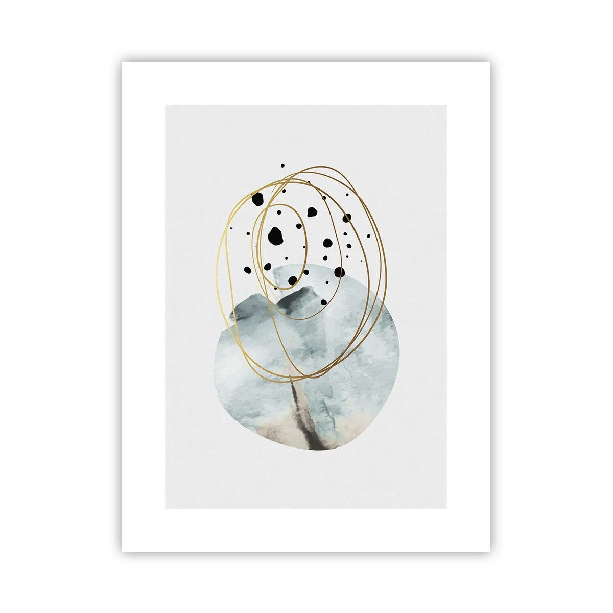 Poster - Omarmd door de ruimte - 30x40 cm