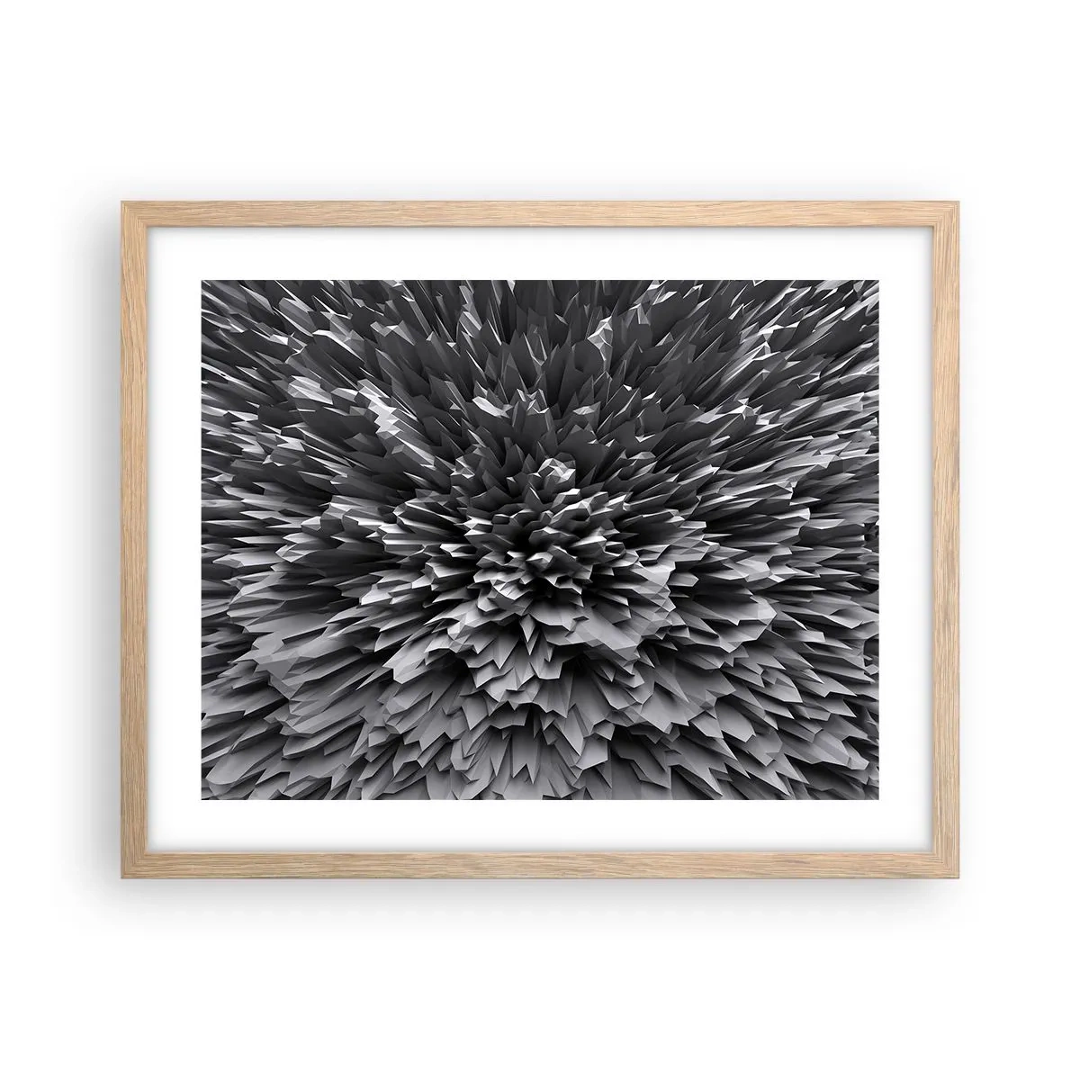 Een poster in een licht eiken lijst - Strikter kan het niet - 50x40 cm