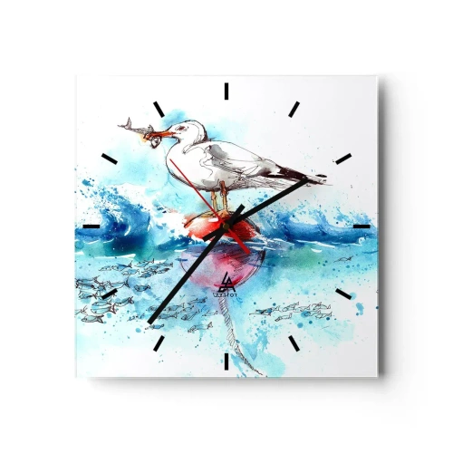 Wandklok - Klok - Succesvolle vangst - 30x30 cm