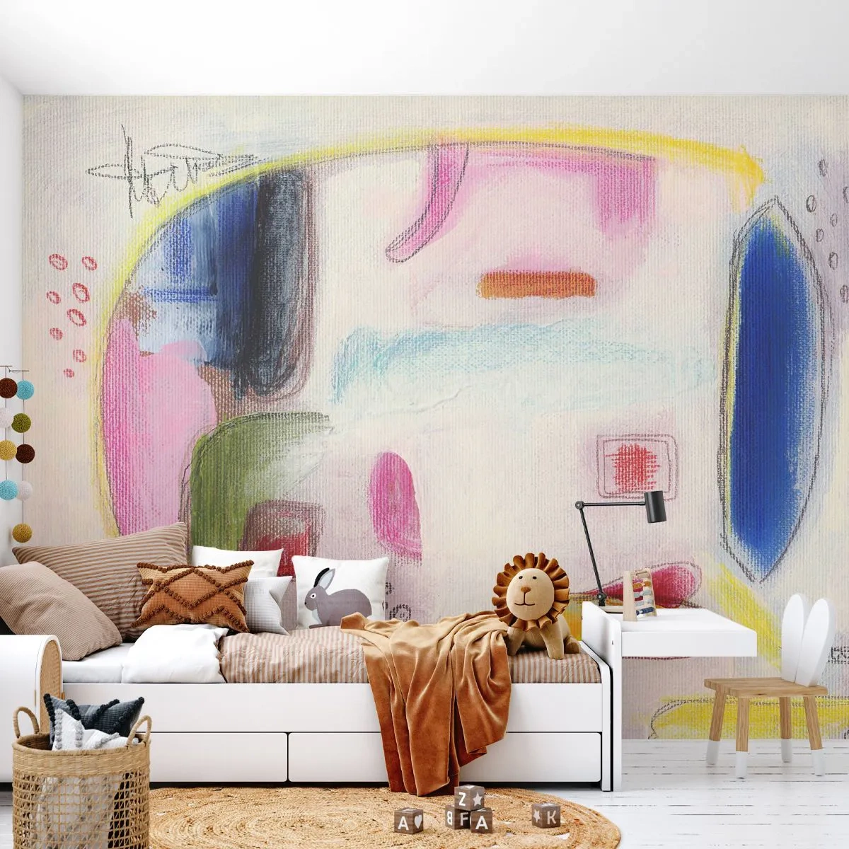 Fotobehang Standard Eco - Meer bol dan hol of plat - Abstractie, Deel, Olifant - 200x140 cm