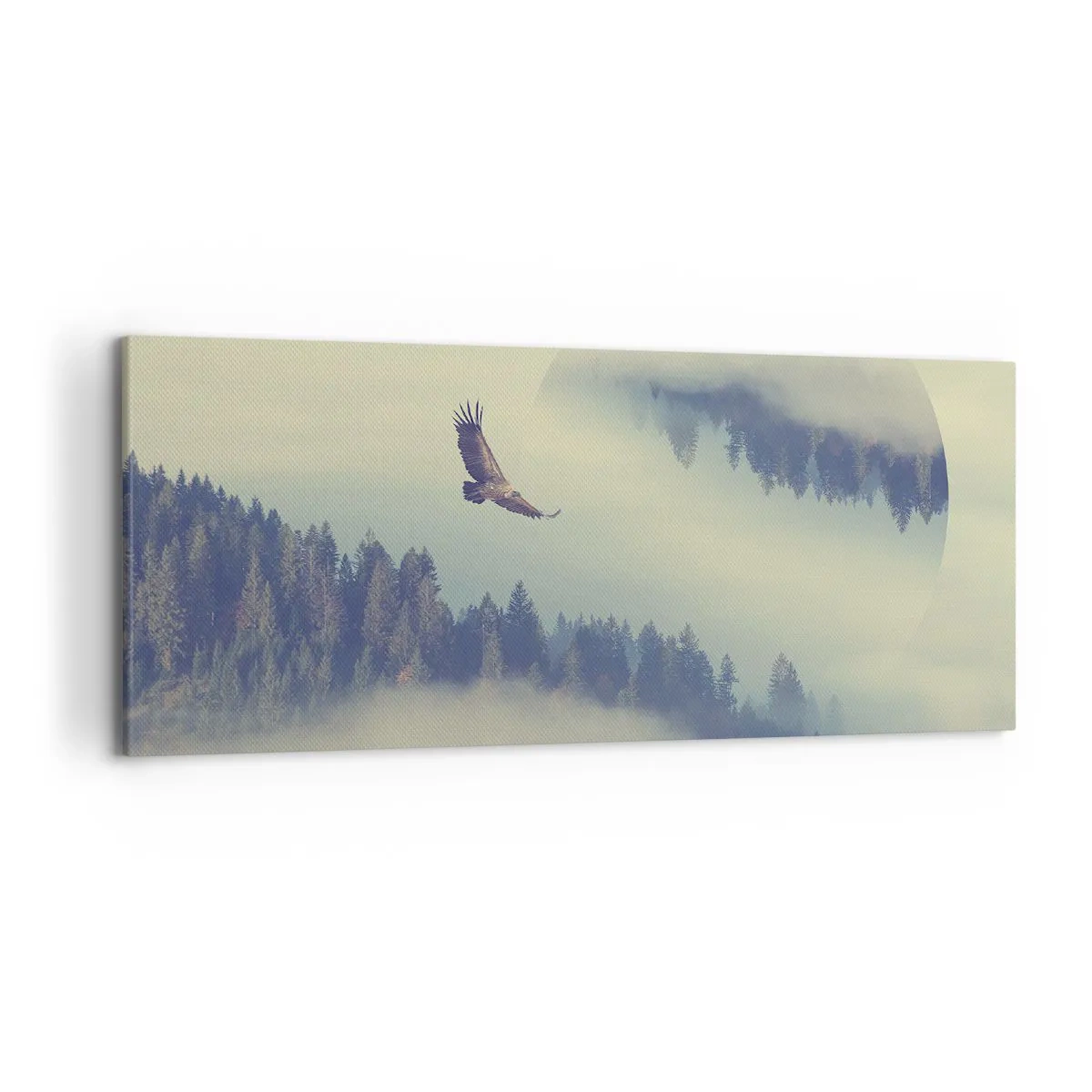 Schilderen op canvas - Ik zag de schaduw van een adelaar - 120x50 cm