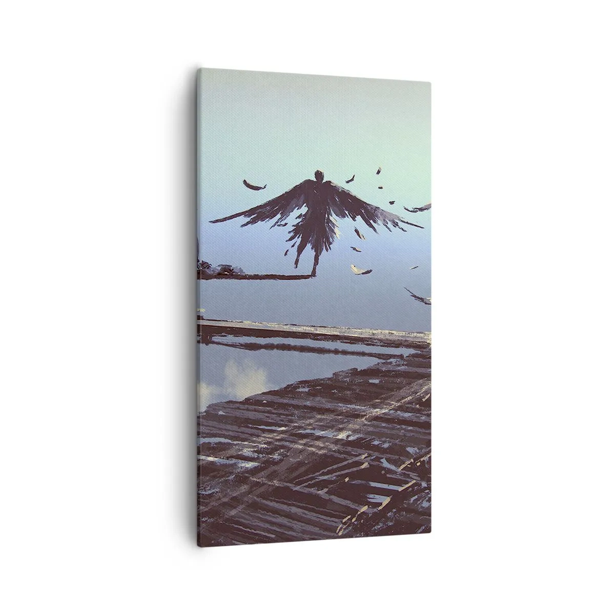 Schilderen op canvas - Icarus leeft voor altijd - 55x100 cm