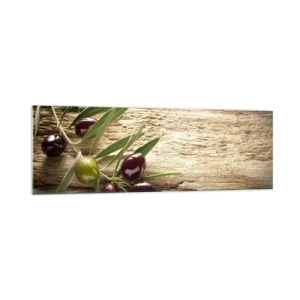 Schilderen op glas - Rechtstreeks uit de natuur - 160x50 cm