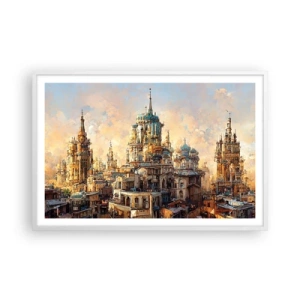 Poster in een witte lijst - Stad der steden - 91x61 cm