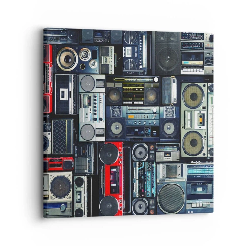 Schilderen op canvas - Verlangen naar de jaren 80 - 30x30 cm