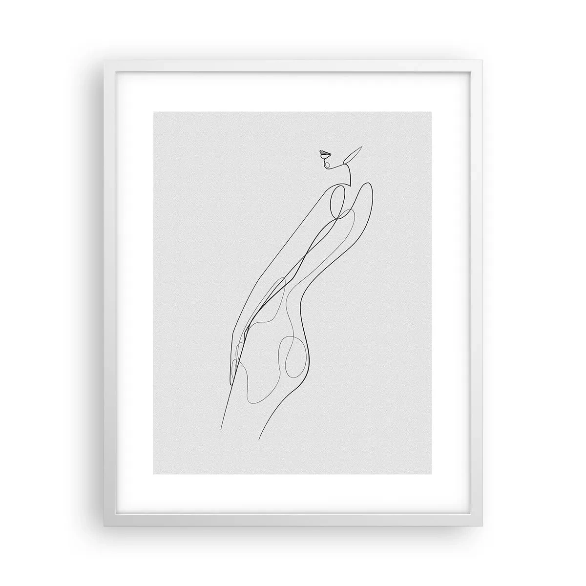 Poster in een witte lijst - Gewoon een belofte - 40x50 cm