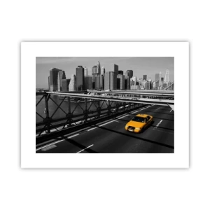 Poster - De kleur van een grote stad - 40x30 cm