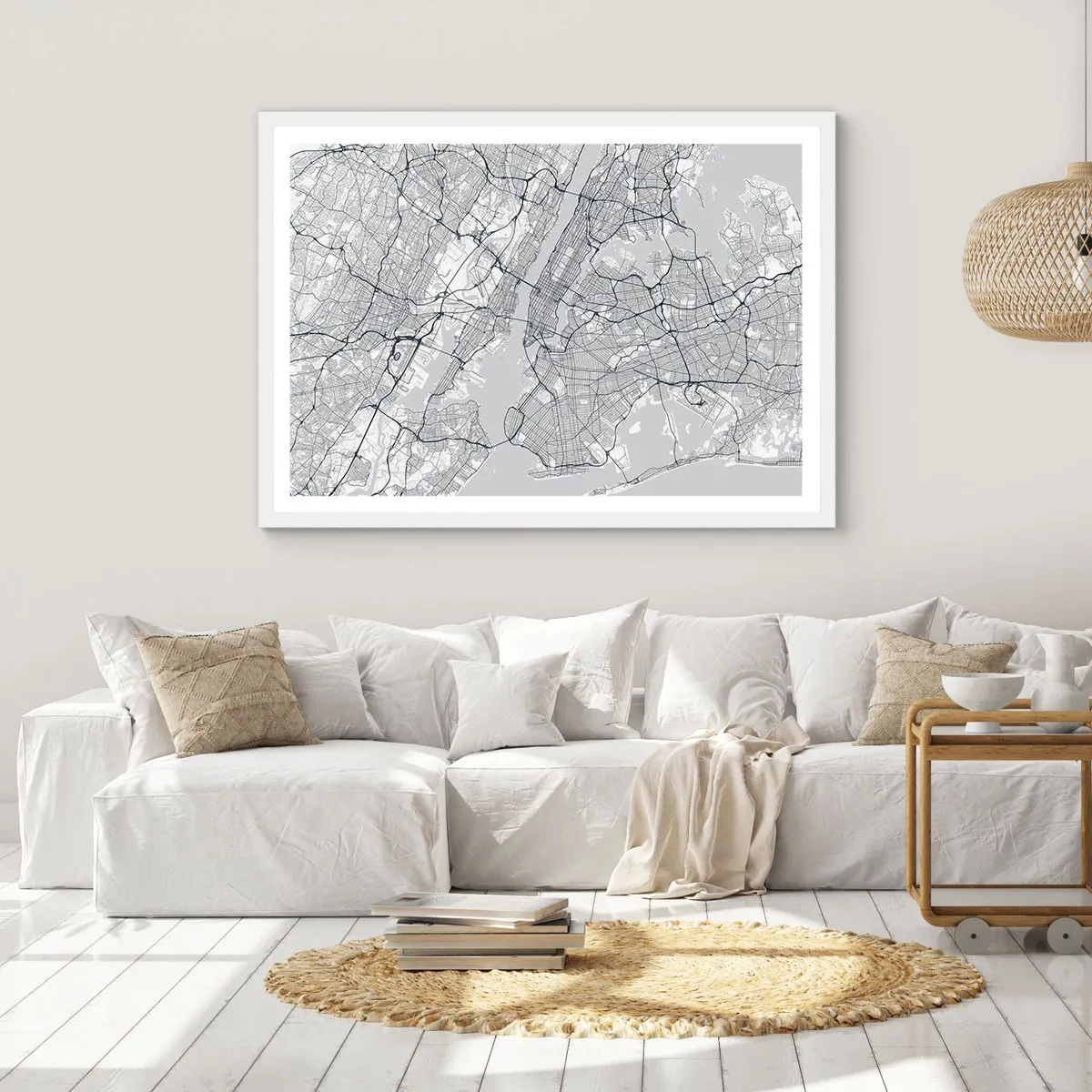 Poster in een witte lijst - De anatomie van een metropool - 40x30 cm
