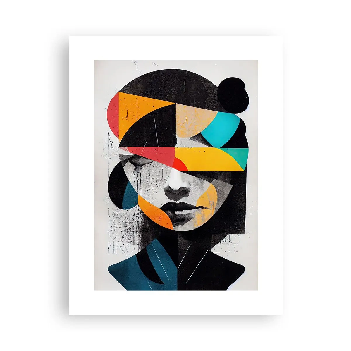 Poster - Veelkleurig innenportret - 30x40 cm