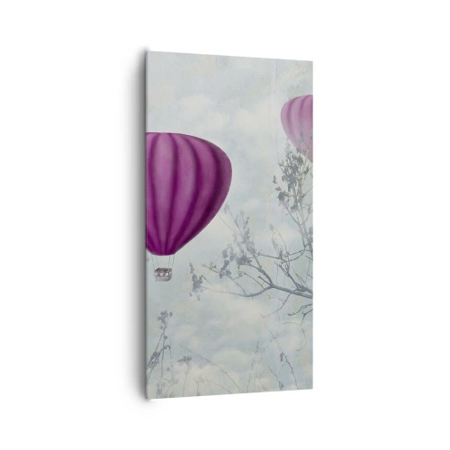 Schilderen op canvas - Als schepen in de lucht - 65x120 cm