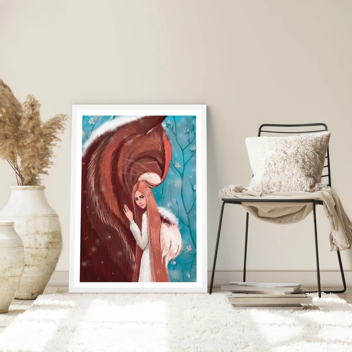 Poster in een witte lijst - Welkom in het sprookje - 70x100 cm