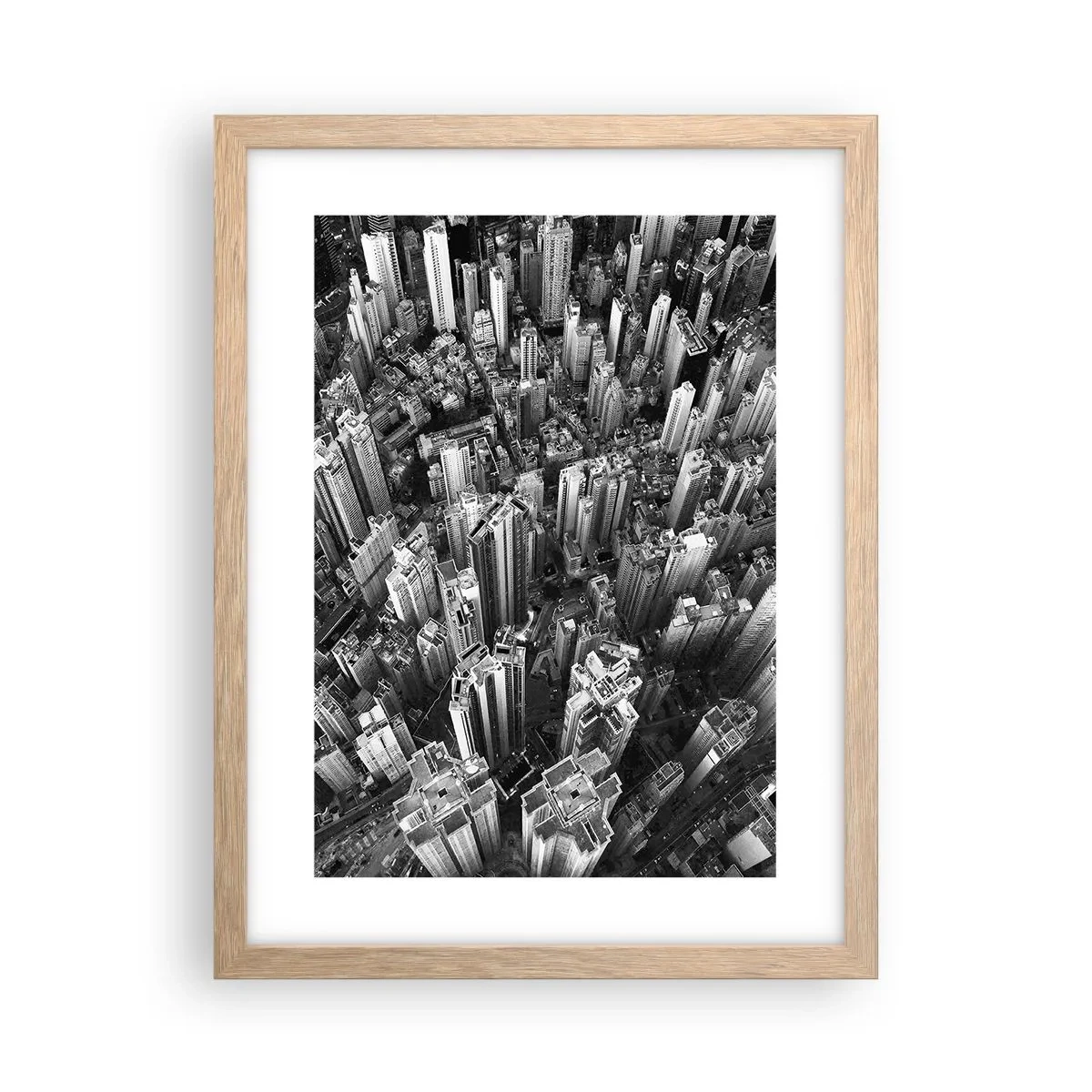 Een poster in een licht eiken lijst - Nog steeds hoger en hoger - 30x40 cm