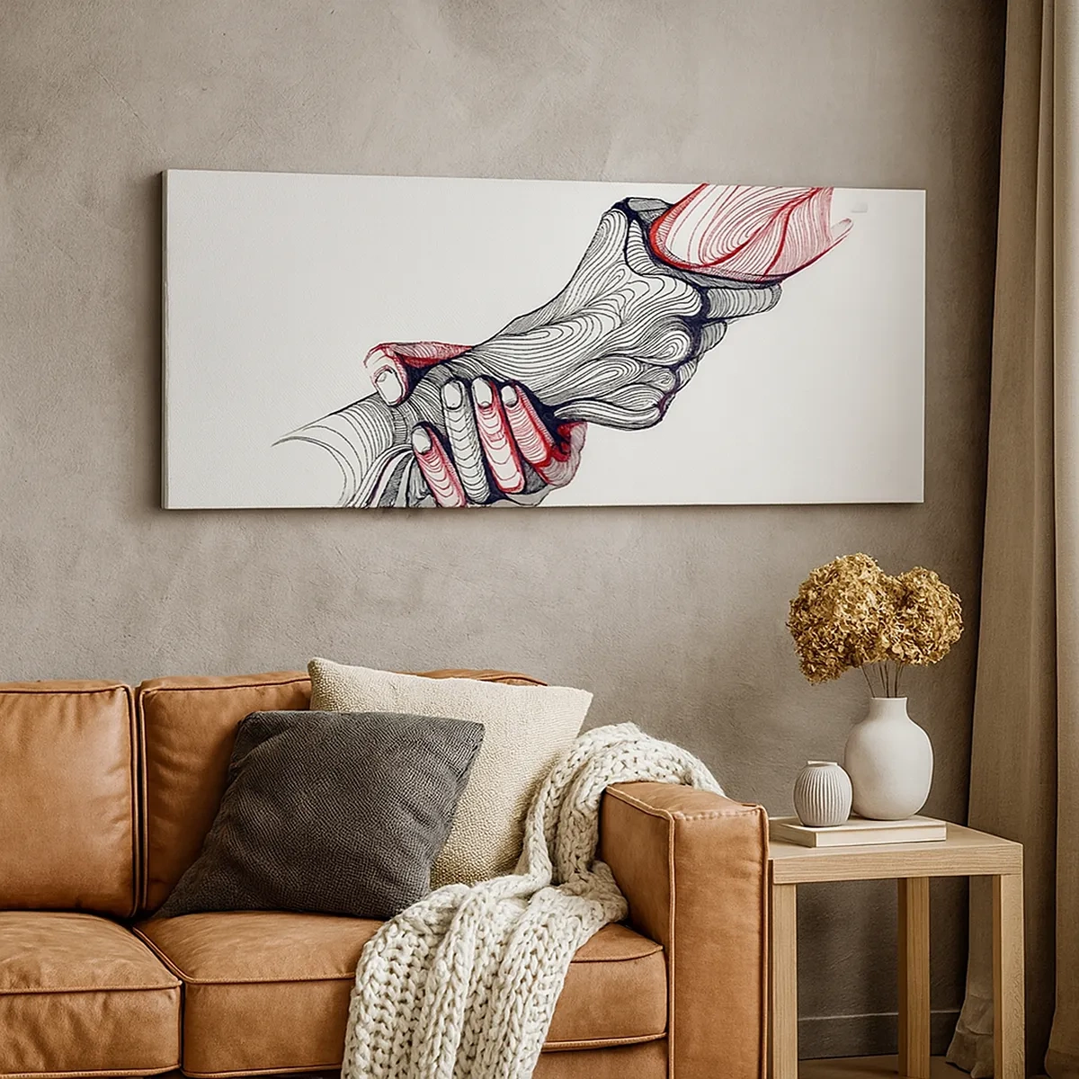 Schilderen op canvas - Je bent in goede handen - 30x30 cm