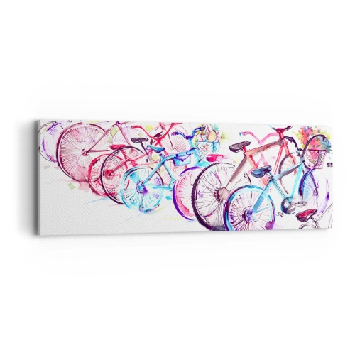 Schilderen op canvas - Congres van de Antymoto-club - 90x30 cm