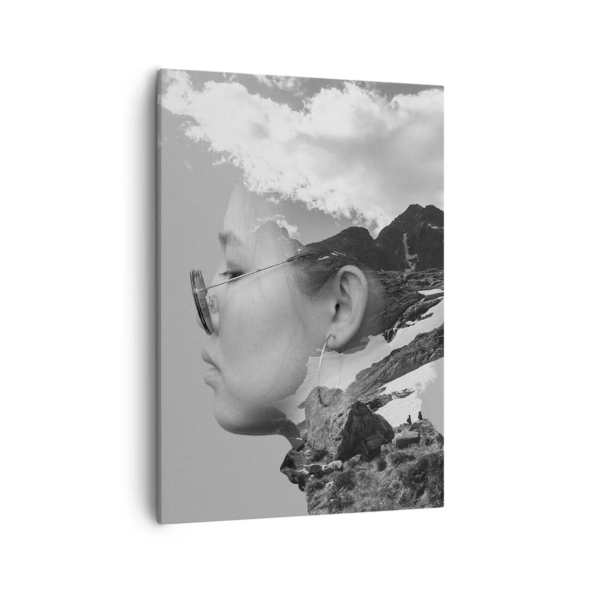 Schilderen op canvas - Top en bewolkt portret - 50x70 cm
