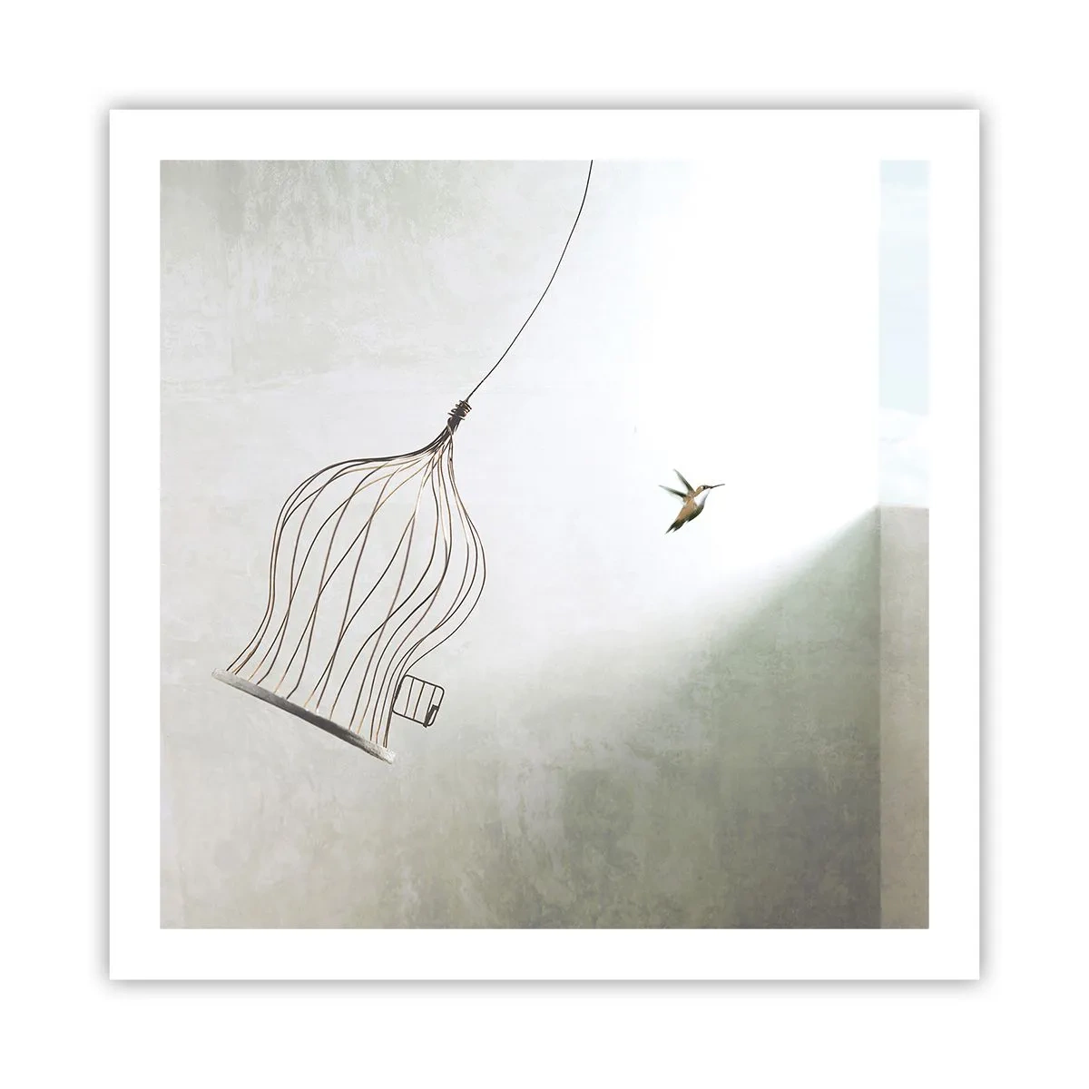 Poster - In je element - 60x60 cm