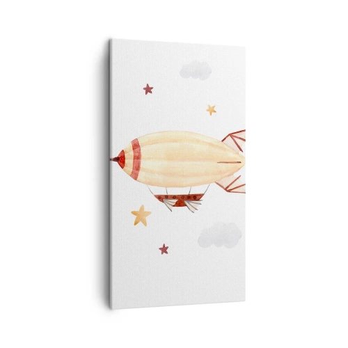 Schilderen op canvas - Luchtschip - 45x80 cm