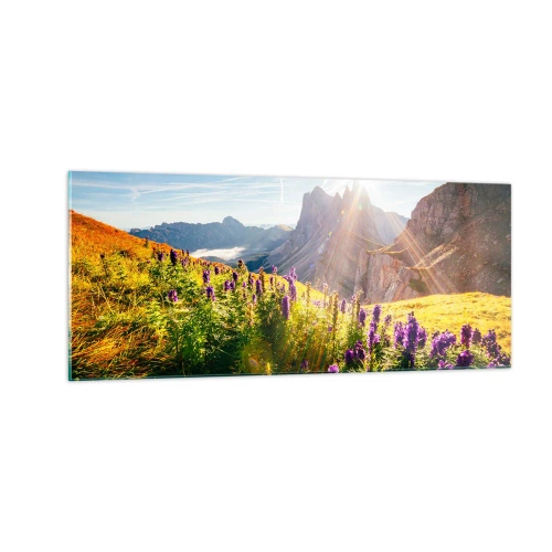 Schilderen op glas - Het geheime leven van kruiden - 100x40 cm