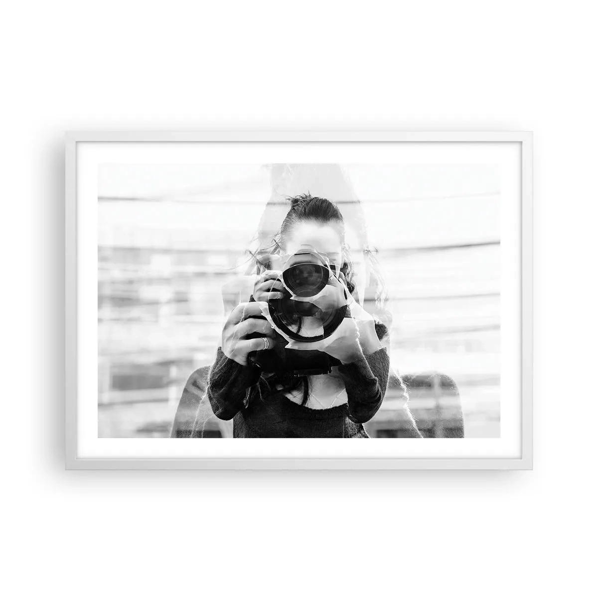 Poster in een witte lijst - Maker en materiaal - 70x50 cm