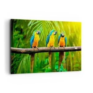 Schilderen op canvas - En heb je gehoord dat ze...? - 120x80 cm