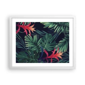 Poster in een witte lijst - Ontsteken in het groen - 50x40 cm