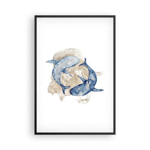 Poster in een zwarte lijst - Vriendschap of liefde? - 61x91 cm