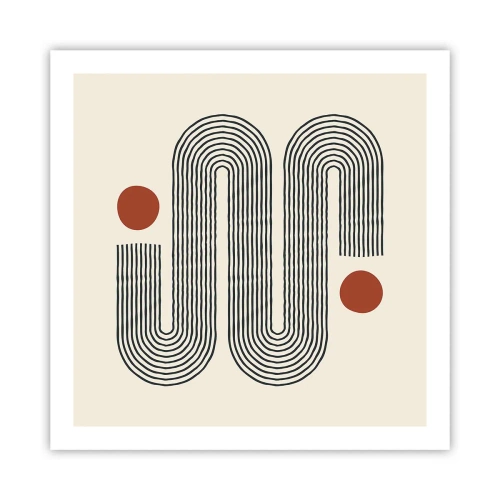 Poster - Van het begin tot het eind - 60x60 cm