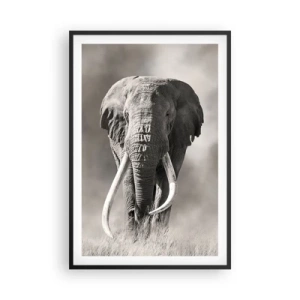 Poster in een zwarte lijst - Afrikaanse patriarch - 61x91 cm