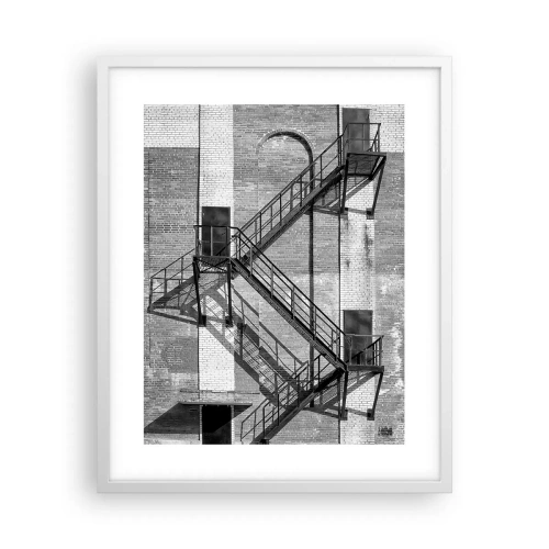 Poster in een witte lijst - Industriële stijl - 40x50 cm