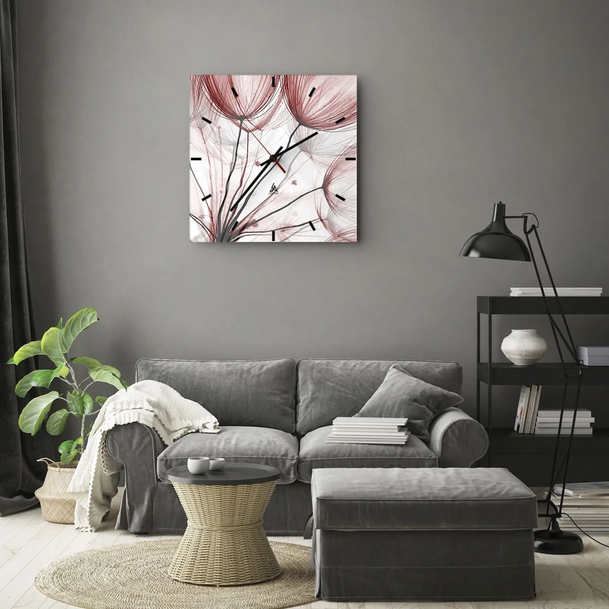 Wandklok - Klok - Vóór het vertrek - 40x40 cm