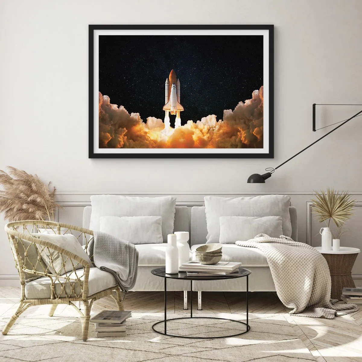 Poster in een zwarte lijst - Advertentie astra! - 40x30 cm