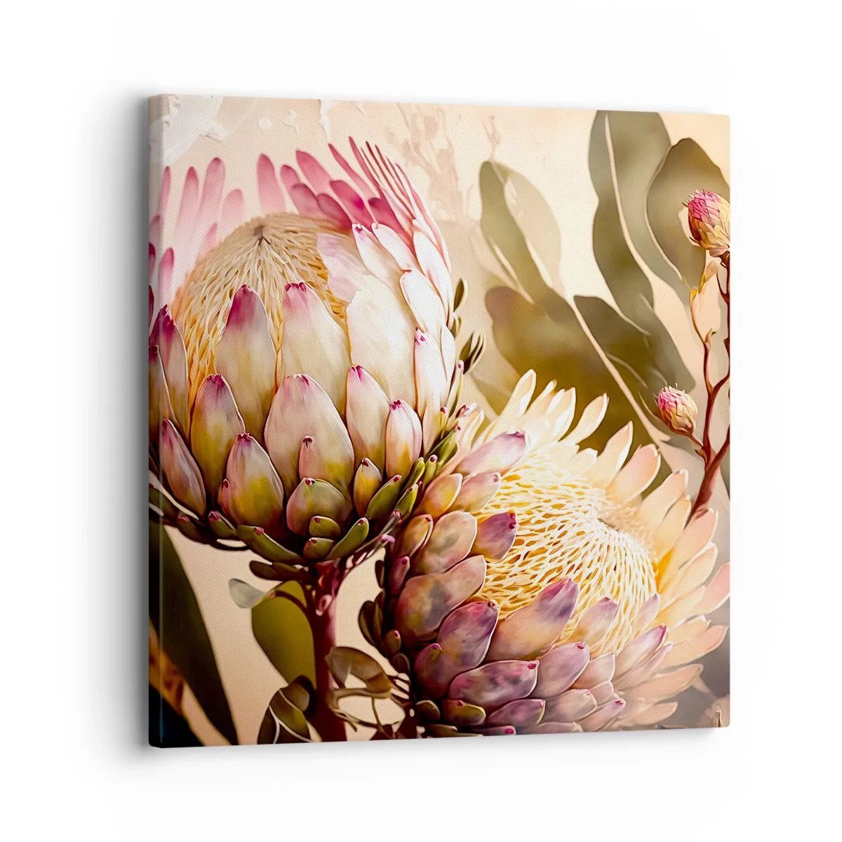 Schilderen op canvas - Teeder omarmd - 30x30 cm