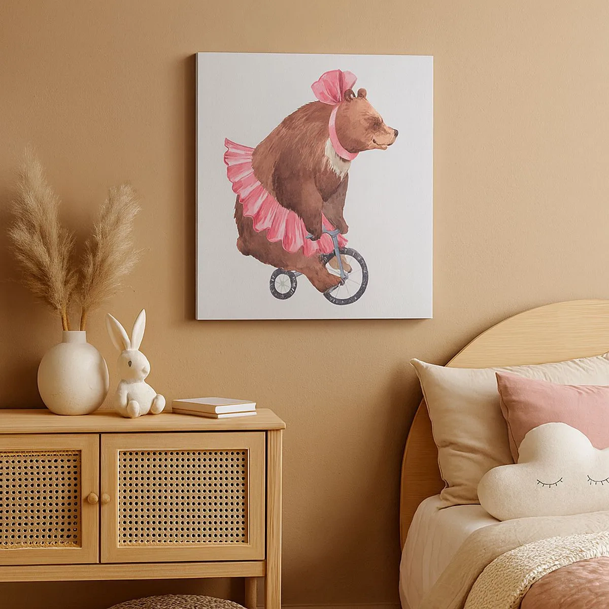 Schilderen op canvas - Wat een circus! - 30x30 cm